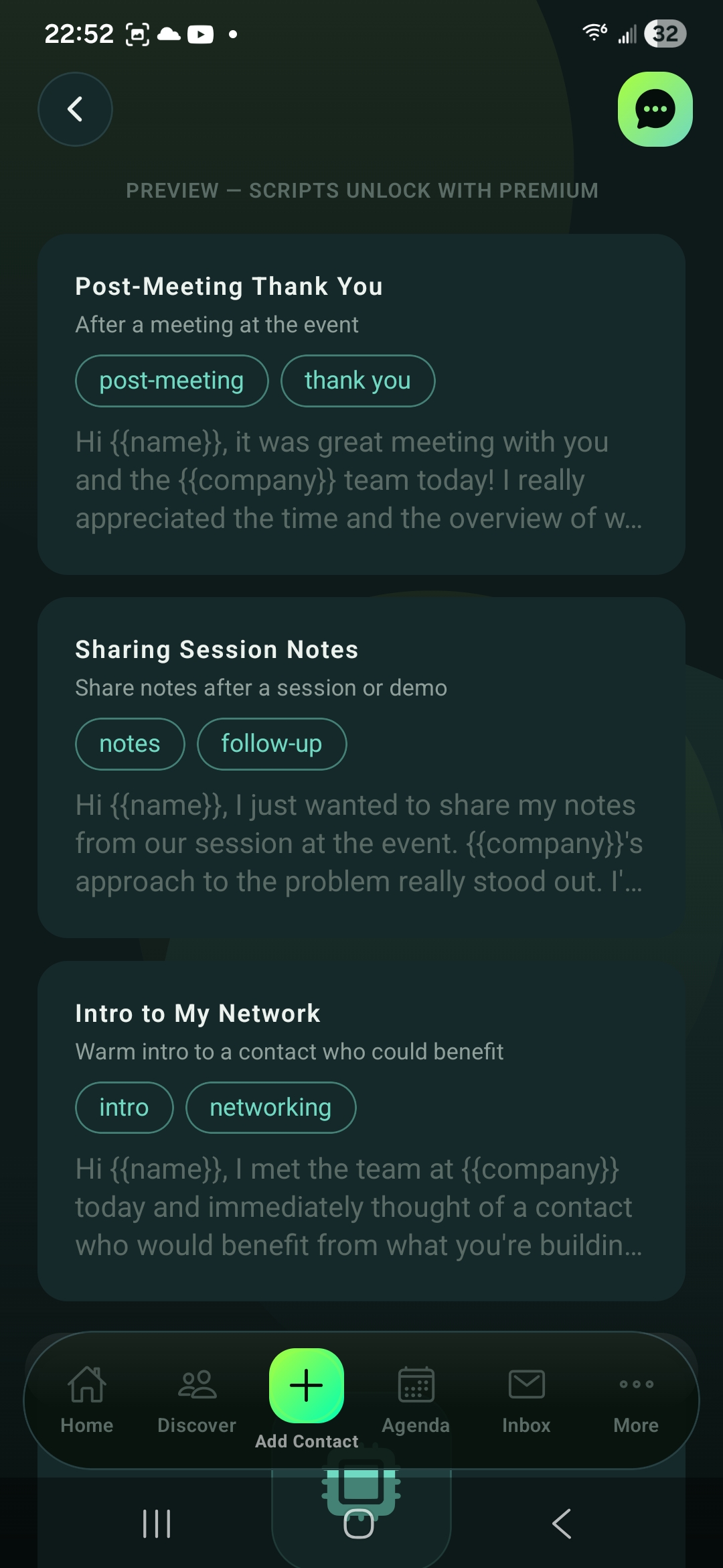 CorteX AI conversational assistant — ask anything about your event